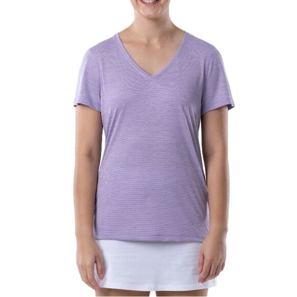 Women's Core Athletic Workout Active Short Sleeve V-Neck T-Shirt 2-Pack Size XS - Picture 4 of 15